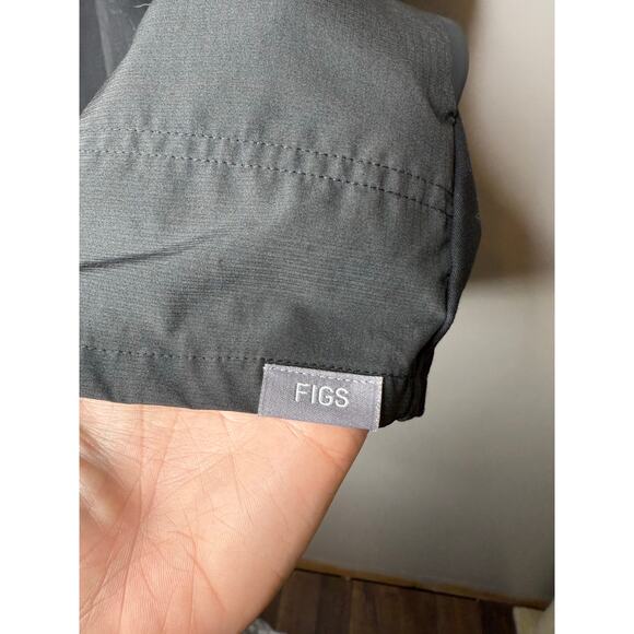 Figs Men’s Black Medical Field Massage Workwear Scrub Top Size XL - Picture 5 of 5